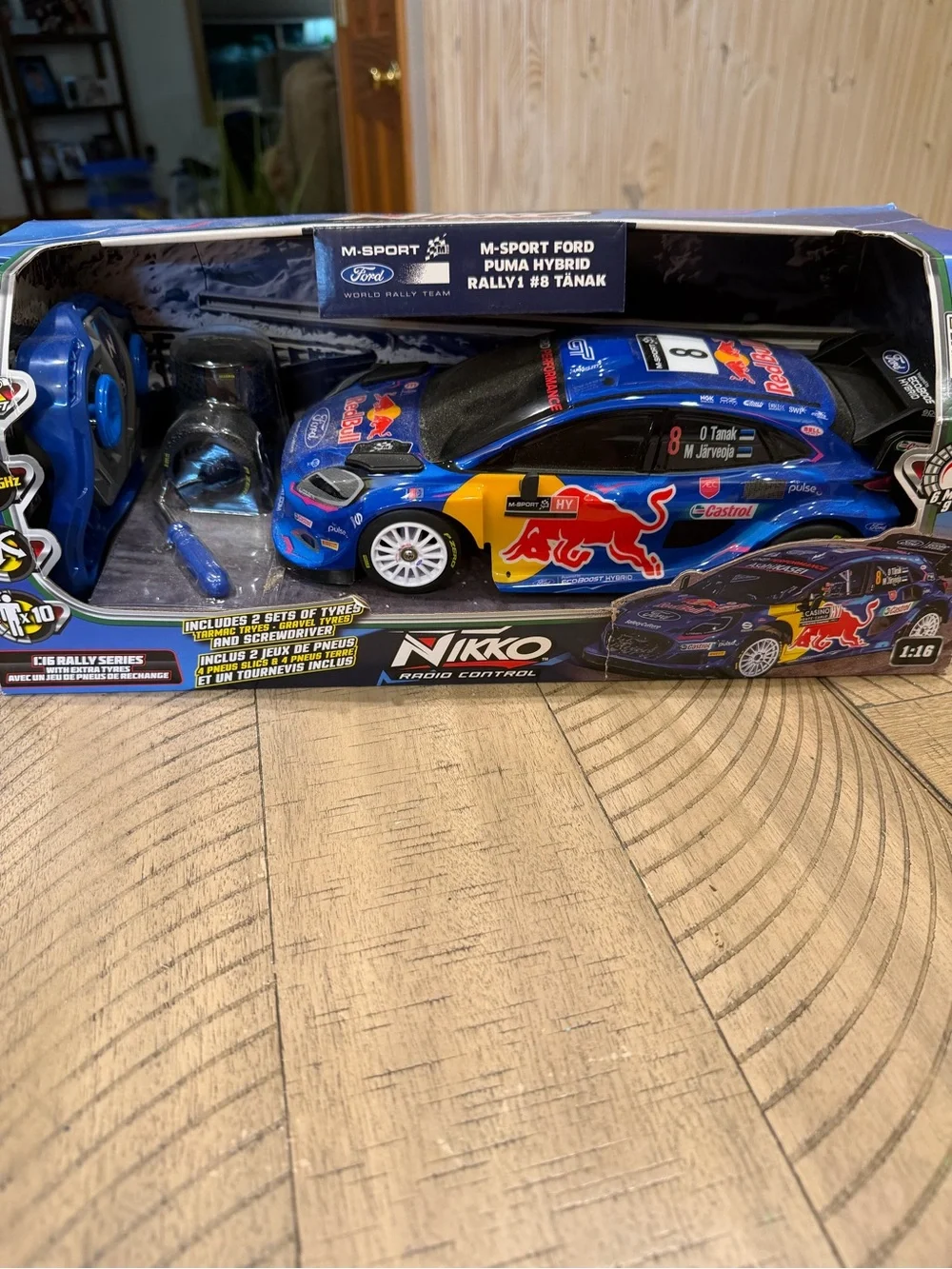 Radio Control Rally Car - Blue Red Bull Livery